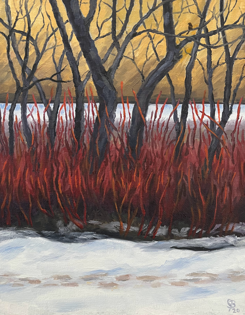 Painting of Spring Hollow in the Winter